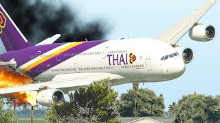 Airbus A380 Crashes Immediately After Take Off  Xplane 11 HD [upl. by Sac447]