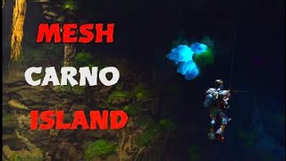 HOW TO MESH CARNO CAVE  ARK ASA  ARK SURVIVAL ASCENDED [upl. by Eyahsal]