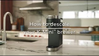 How to Descale Your Keurig® KMini Coffee Maker [upl. by Auqinom490]