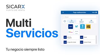 Recargas y pago de servicios en SICAR X  Multiservicios [upl. by Nestor644]