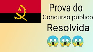 Resolução da Prova do concurso público da educação de AngolaSilveiro Miranda [upl. by Hsitirb122]