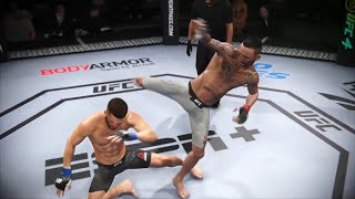 Max Holloway vs Calvin Kattar Full Fight UFC 4 [upl. by Miculek206]