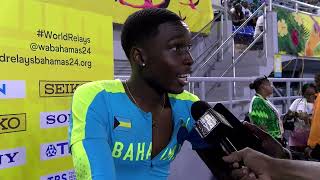 BTC World Relays Bahamas 2024  Bahamas 4x400 Men Relay Team Interviews [upl. by Victor]