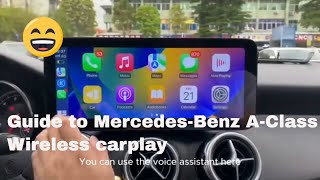 How to Upgrade Your MercedesBenz AClass Control Screen Installation Wireless CarplayBENZCARPLAY [upl. by Thilde]