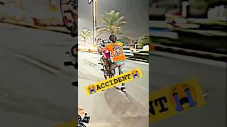 125 ONE WHEELING AND ACCIDENT EDIT BY BIKE RIDER 41 accident onewheeling viral shorts [upl. by Gothard]