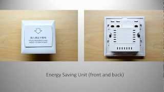 RFID Hotel Key Card Energy Saving Unit Switch [upl. by Juna]