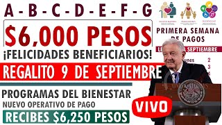 💸 Operativo Bienestar 🎁estas LETRAS REGALITO EL 9 DE SEPTIEMBRE🔔 ¡DE ÚLTIMA HORA📆 Pensión Bienestar [upl. by Musetta]