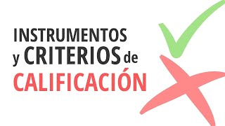 🤯 INSTRUMENTOS y CRITERIOS de CALIFICACIÓN [upl. by Ferdinana165]