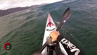 Awesome Downwind in 25 knots on a Carbonology Sport Boost LV Surfski [upl. by Enigroeg]