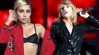 Miley Cyrus Crítica a Taylor Swift y ‘Bad Blood’ [upl. by Jacquenetta]