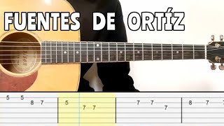 Ed Maverick  Fuentes de Ortíz Guitar Tutorial Tab [upl. by Tabbitha]