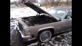 HT4100 Cold Start 1983 Cadillac Fleetwood Brougham dElegance [upl. by Mahau]