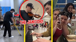 Cafeteria Worker STUNS Everyone When He Plays Violin [upl. by Darken]