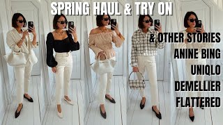 NEW IN SPRING HAUL AND TRYON  amp OTHER STORIES ANINE BING UNIQLO DEMELLIER FLATTERED [upl. by Miehar433]