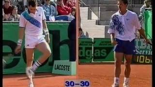 Hamburg 1994 1R Braasch vs Lendl [upl. by Grimaldi]