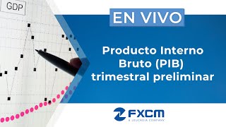 ✔️ Producto Interno Bruto PIB trimestral preliminar  FXCM [upl. by Ellivro]