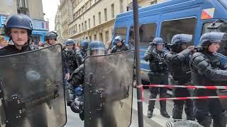 Police Respond to ProPalestine Protest at Sorbonne University in Paris [upl. by Beck136]