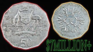 MOST VALUABLE AUSTRALIA 50 CENTS COINS Ultra Rare and High Price Coins Worth Millions [upl. by Adok]