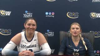 Wingate Volleyball Post Game Press Conference 9282024 [upl. by Reuben]