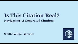 Is this citation real How to verify AI generated citations [upl. by Nerhe372]