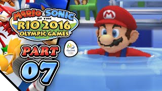 Mario amp Sonic at the Rio 2016 Olympic Games Part 07  100m Freestyle Swimming 4Player [upl. by Mario]