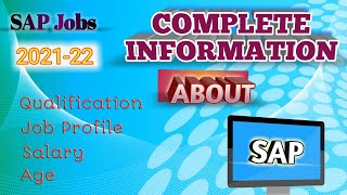 SAP Complete Information  What is SAP  SAP Full Course Details  SAP Salary Package SAP Company [upl. by Eleumas]