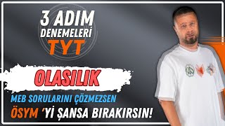 Sınavda Gelse Ağlatır Güldürsün İstiyorsan İzle  Olasılık MEB 3 Adım TYT AYT Deneme Soru Çözümleri [upl. by Fellows]