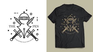 MASTER Logo Design For TShirts [upl. by Dnilazor]