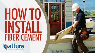 How To Install Fiber Cement Siding  Allura USA [upl. by Phylys]