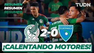 Resumen y goles  México 20 Guatemala  Amistoso Internacional 2023  TUDN [upl. by Nerw]