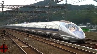 【300kmh激走】 500系 のぞみ 山陽新幹線高速走行シーン集 Japanese bullet train series 500quotNozomiquot【SHINKANSEN】 [upl. by Siol]