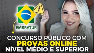 CONCURSO PÚBLICO com PROVAS ONLINE para NÍVEL MÉDIO E SUPERIOR  EMBRATUR 2024  Mari Rel [upl. by Mariano]