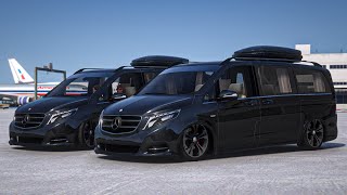 GTA 5 Mzansi edition  Stanced Mercedes Benz VClass Convoy [upl. by Gnilrits]