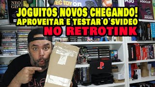 Jogos novos chegando e vou testar mais um console no retrotink em Svideo para ver como fica [upl. by Pavlov]