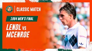 Lendl vs McEnroe 1984 Mens final  RolandGarros Classic Match [upl. by Fruin]