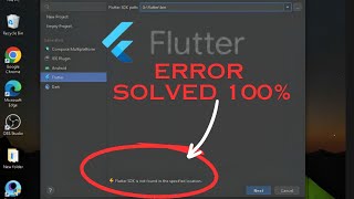 How to Fix quotFlutter SDK is not found in the specified locationquot [upl. by Laynad]