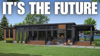 I got a EXCLUSIVE look at the quotFUTUREquot of mobile homes Prefab House Tour [upl. by Aromas]