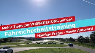 Meine Tipps zur Vorbereitung auf das Fahrsicherheitstraining [upl. by Nedyah]