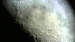 Moon via HP HD4110 webcam and Meade ETX 90 [upl. by Fesuy]