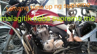 HONDA TMX SUPREMO 150 TAMANG VALVE TUNE UP AT VALVE CLEAANCE [upl. by Allekram]