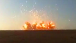 Massive Explosion Shockwave Hits Camera [upl. by Annaeirb]