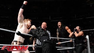 Daniel Bryan Sheamus and John Cena vs The Shield Raw Jan 27 2014 [upl. by Rains]