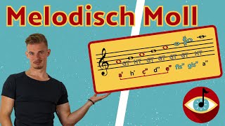 Melodisch Moll  eine Variante der MollTonleiter  einfach und verständlich erklärt [upl. by Myrna]