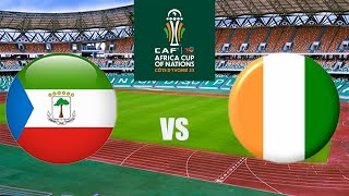 LIVE EQUATORIAL GUINEA VS IVORY COAST  MCHEZO WA AFCON 20232024 AFRICAN CUP OF NATIONS [upl. by Hoopen319]