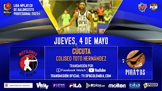 LIVE LigaWPlayDeBaloncesto  Motilones del Norte VS Piratas de Bogotá 2023  5  4 [upl. by Marabelle678]