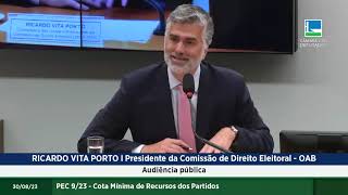 RICARDO VITA PORTO  Comissão Especial da Câmara dos Deputados destinada à discussão da PEC 92023 [upl. by Flor]