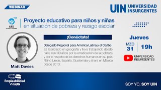 Proyecto educativo para niñas y niños en situación de pobreza y rezago escolar [upl. by Quickman]