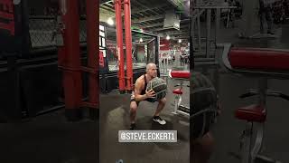 Medicine ball Jumping squats and power drops  Med ball workout with Steve Eckert [upl. by Chadwick]