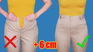 How to upsize pants in the waist to fit you perfectly  a sewing tip [upl. by Finny]