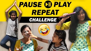 🔥Verithanamana Challenge  Fun Overloaded😂  Pause Play Repeat Challenge  Ammu Times [upl. by Bourne956]